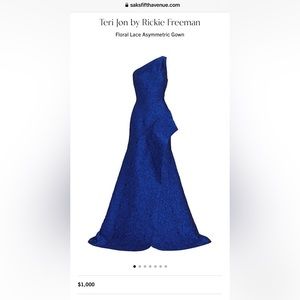 Royal blue gown